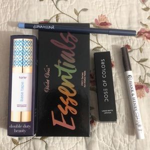 pallet, lipstick ,eye liner and primer all new